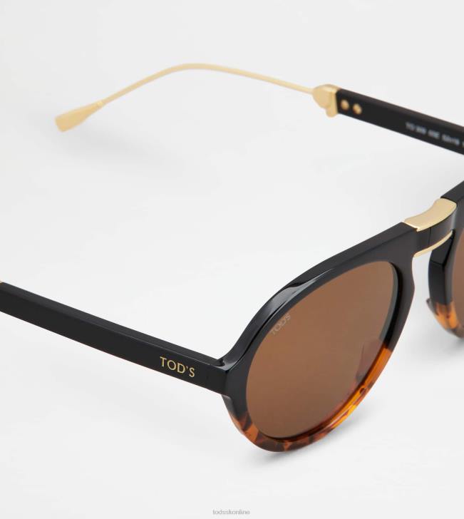 Tod\'s 8NXV1075 hnedá/čierna muži skladacie slnečné okuliare