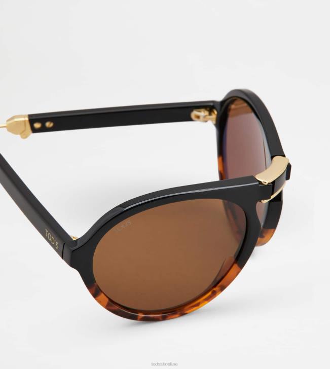 Tod\'s 8NXV1075 hnedá/čierna muži skladacie slnečné okuliare