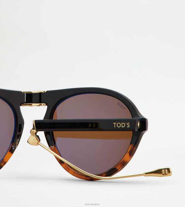 Tod\'s 8NXV1075 hnedá/čierna muži skladacie slnečné okuliare