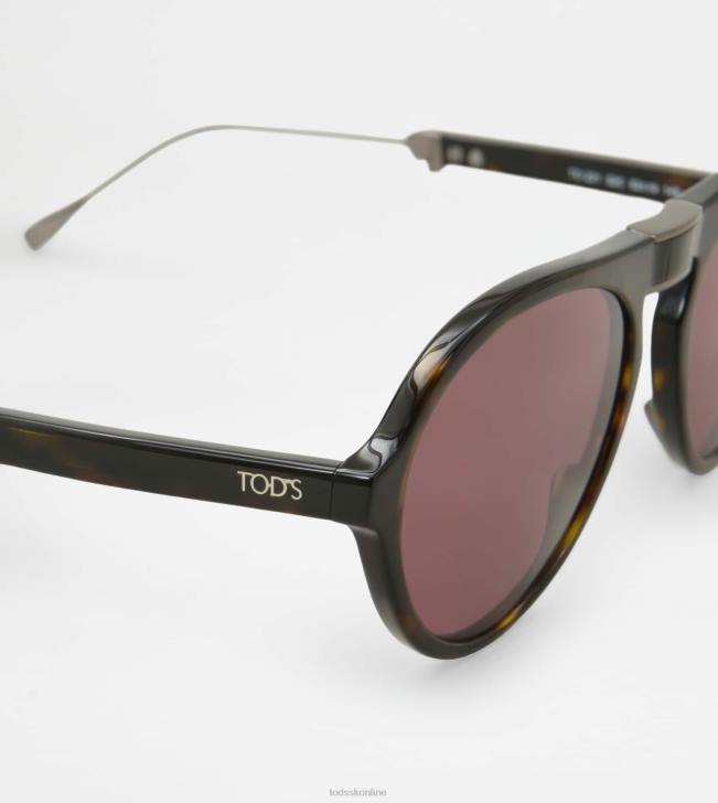 Tod\'s 8NXV1077 hnedá muži skladacie slnečné okuliare