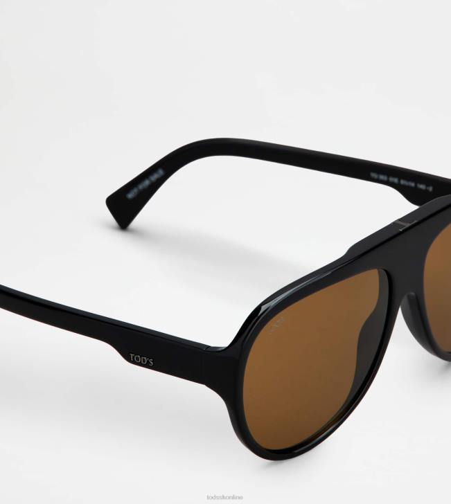 Tod\'s 8NXV1083 čierna muži maska ​​slnečné okuliare