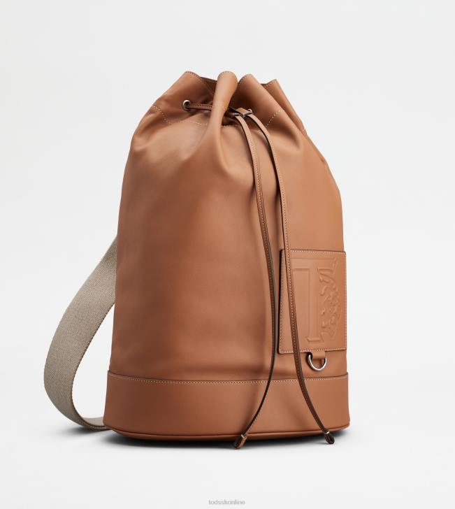 Tod\'s 8NXV984 hnedá muži stredná kožená taška
