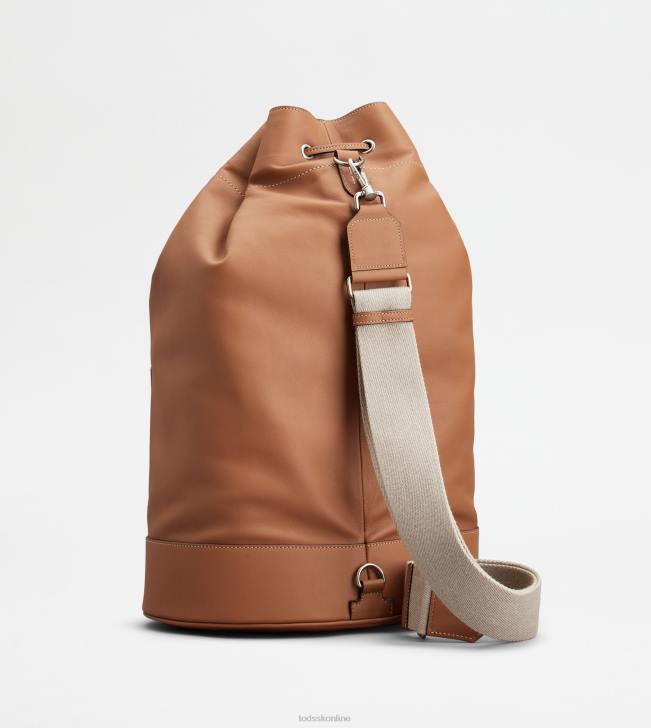 Tod\'s 8NXV984 hnedá muži stredná kožená taška