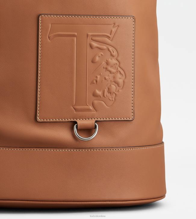 Tod\'s 8NXV984 hnedá muži stredná kožená taška