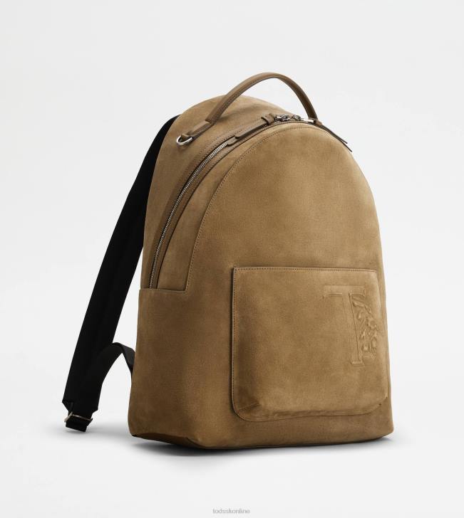 Tod\'s 8NXV988 hnedá muži stredný semišový batoh
