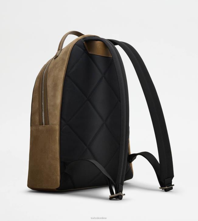 Tod\'s 8NXV988 hnedá muži stredný semišový batoh