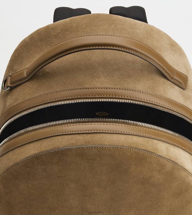 Tod\'s 8NXV988 hnedá muži stredný semišový batoh