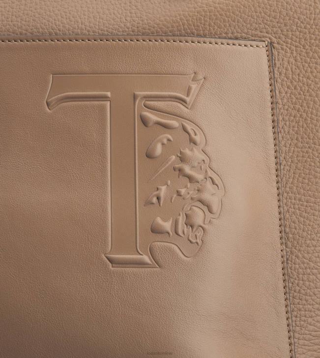 Tod\'s 8NXV1004 hnedá muži nákupná taška zo strednej kože