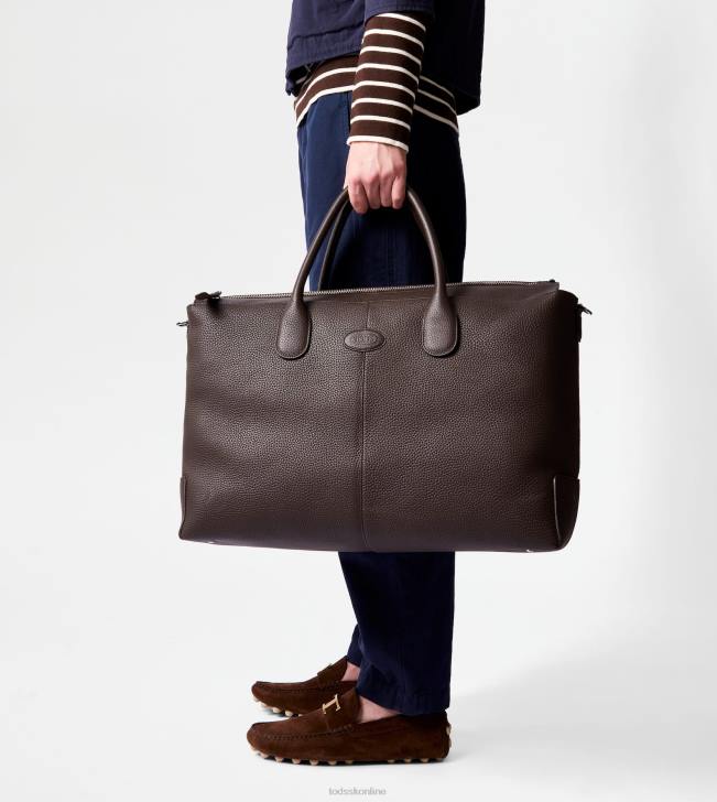 Tod\'s 8NXV991 hnedá muži taška z kože veľká