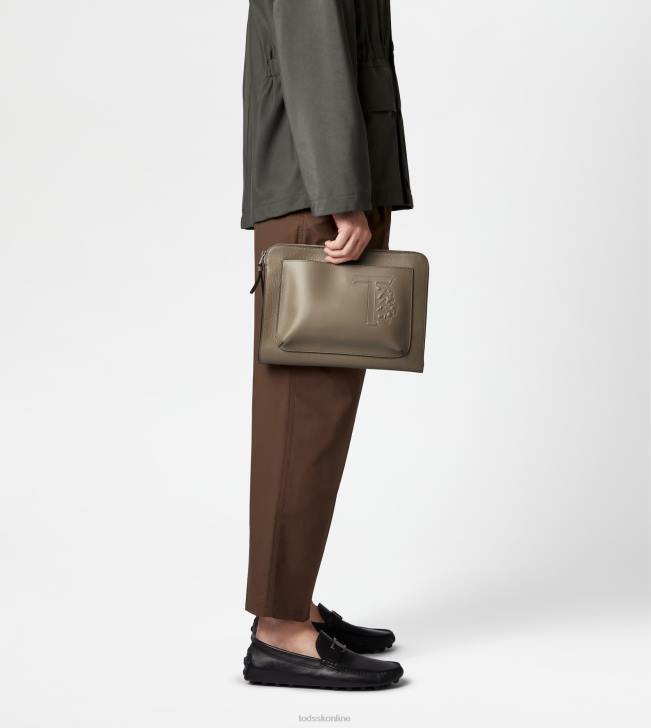 Tod\'s 8NXV1003 hnedá muži malá kožená taška