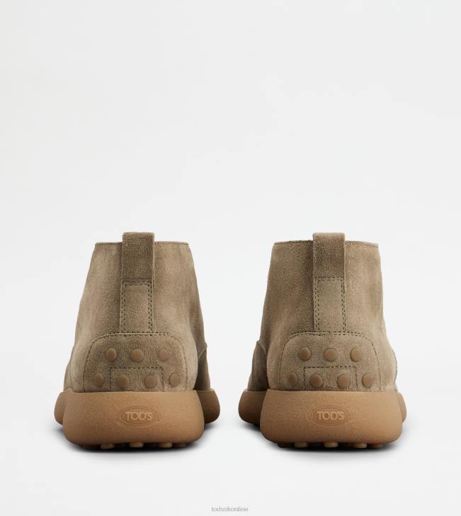Tod\'s 8NXV781 béžová muži púštne čižmy v semišovom prevedení