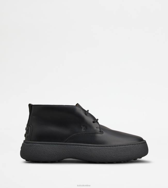 Tod's 8NXV782 čierna muži w. g. púštne čižmy v koži