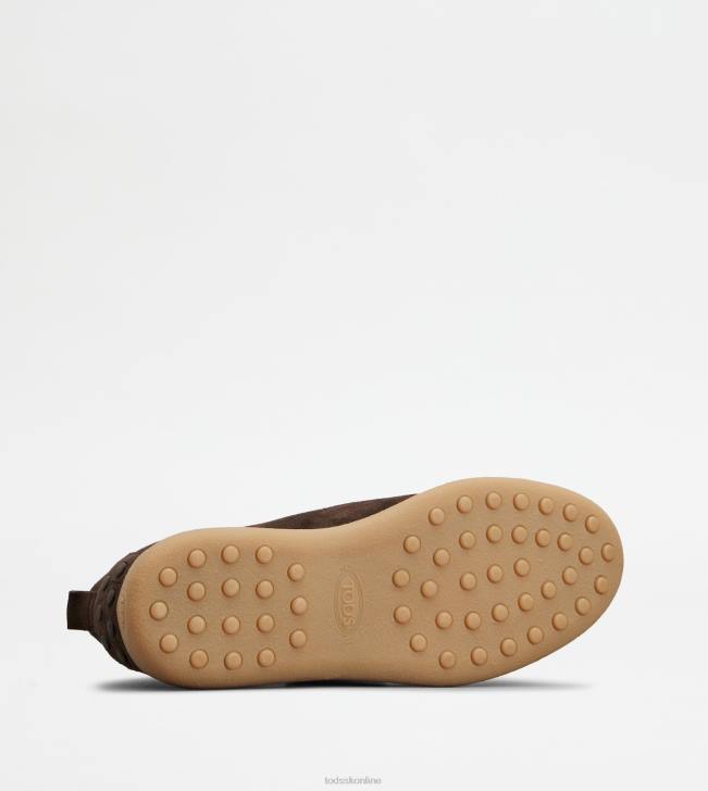 Tod\'s 8NXV783 hnedá muži púštne čižmy v semišovom prevedení