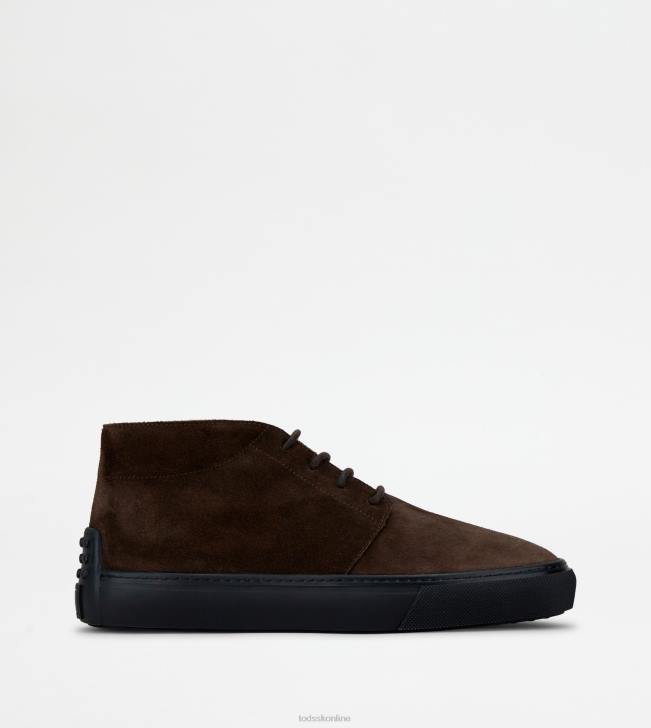 Tod's 8NXV784 hnedá muži púštne čižmy v semišovom prevedení