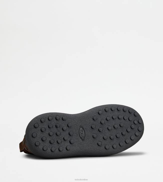 Tod\'s 8NXV786 hnedá muži w. g. púštne čižmy v semišovom prevedení