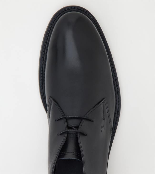 Tod\'s 8NXV790 čierna muži púštne čižmy v koži