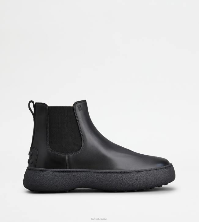 Tod's 8NXV803 čierna muži w. g. chelsea boots v koži