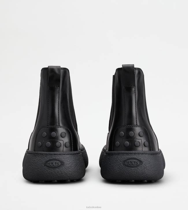 Tod\'s 8NXV803 čierna muži w. g. chelsea boots v koži
