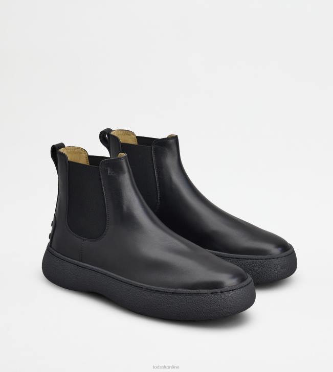 Tod\'s 8NXV803 čierna muži w. g. chelsea boots v koži