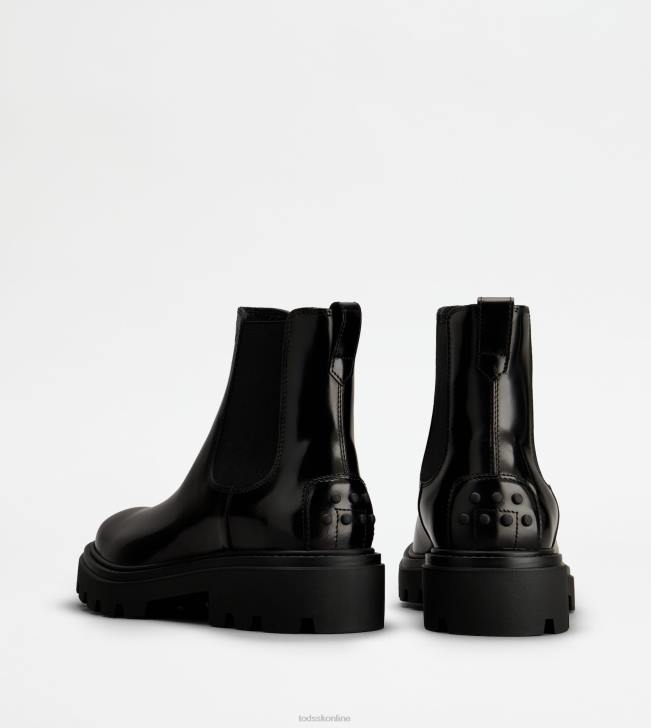 Tod\'s 8NXV804 čierna muži členkové čižmy z kože