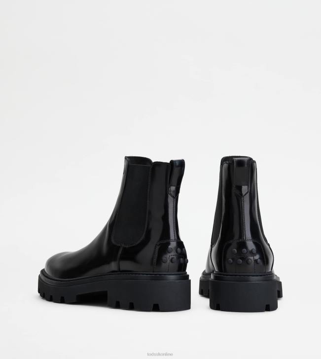 Tod\'s 8NXV804 čierna muži členkové čižmy z kože