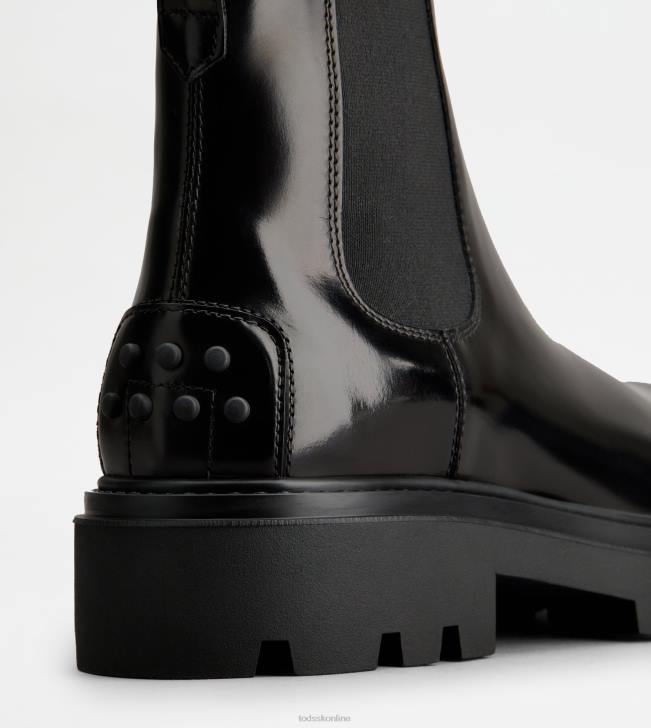 Tod\'s 8NXV804 čierna muži členkové čižmy z kože