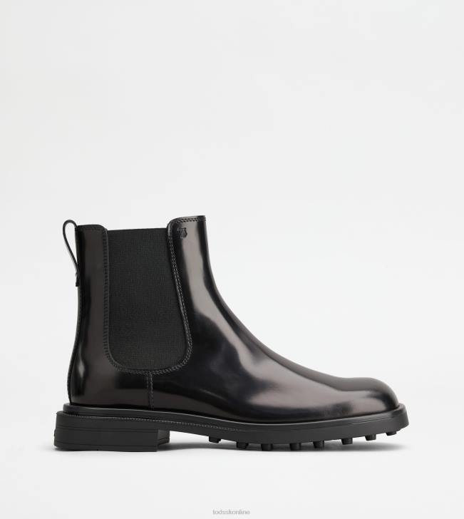 Tod's 8NXV805 čierna muži chelsea boots v koži