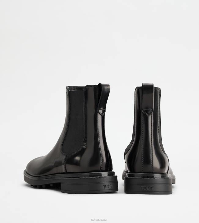 Tod\'s 8NXV805 čierna muži chelsea boots v koži