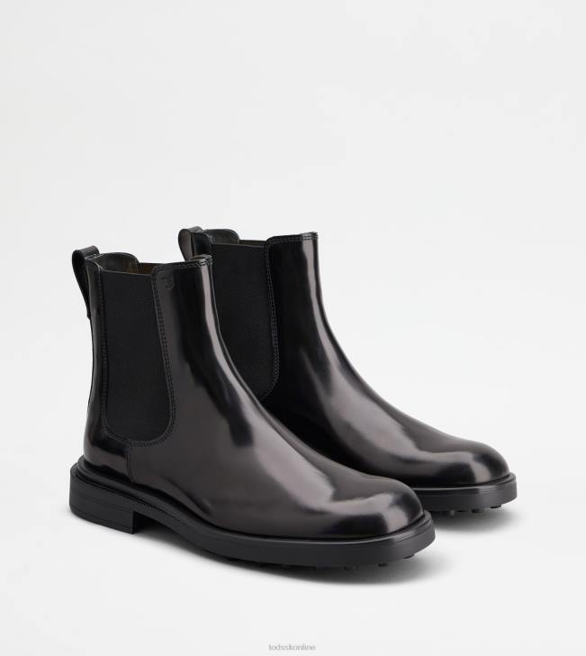 Tod\'s 8NXV805 čierna muži chelsea boots v koži