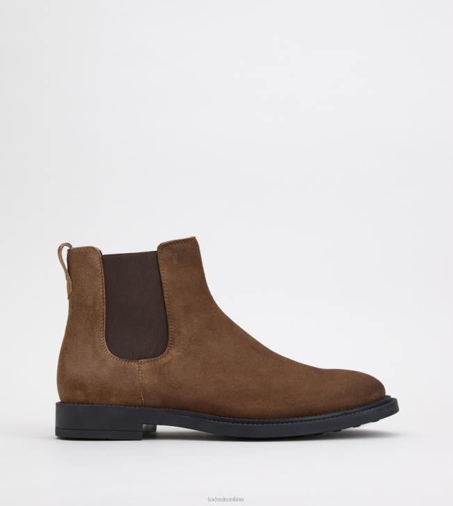 Tod's 8NXV806 hnedá muži semišové členkové čižmy