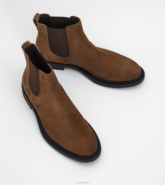 Tod\'s 8NXV806 hnedá muži semišové členkové čižmy