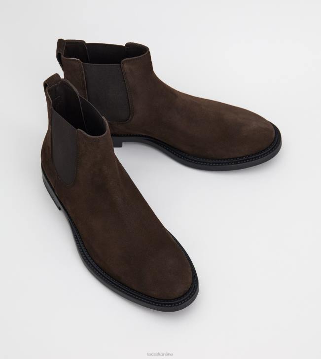 Tod\'s 8NXV808 hnedá muži semišové členkové čižmy