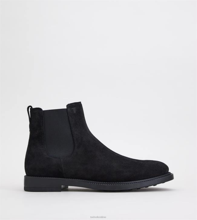 Tod's 8NXV809 čierna muži semišové členkové čižmy