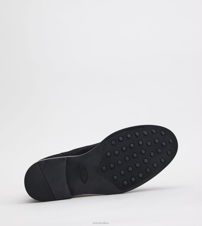 Tod\'s 8NXV809 čierna muži semišové členkové čižmy
