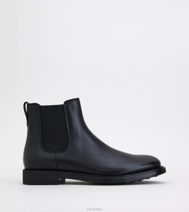 Tod's 8NXV810 čierna muži členkové čižmy z kože