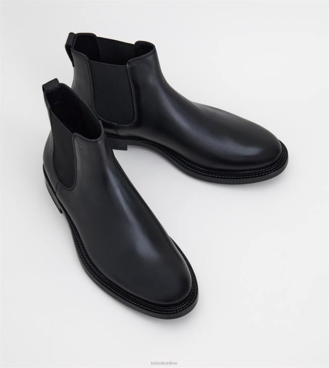 Tod\'s 8NXV810 čierna muži členkové čižmy z kože