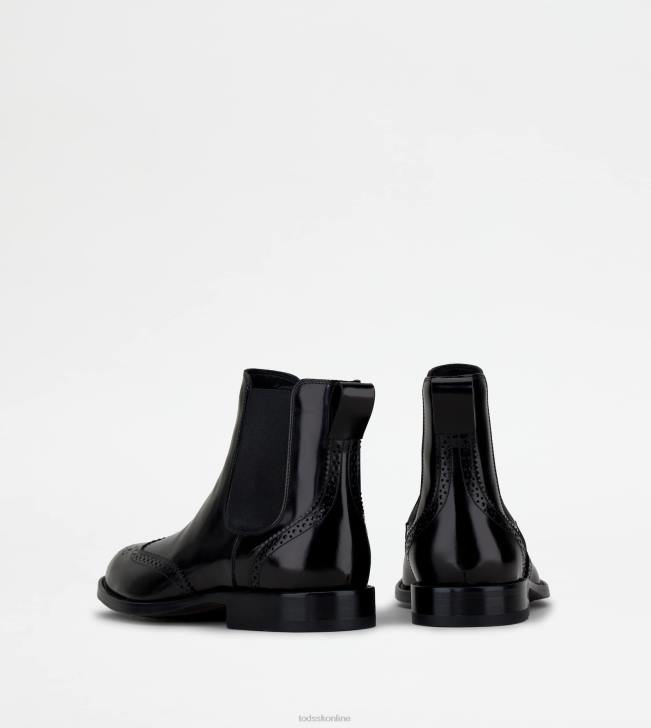 Tod\'s 8NXV812 čierna muži členkové čižmy z kože