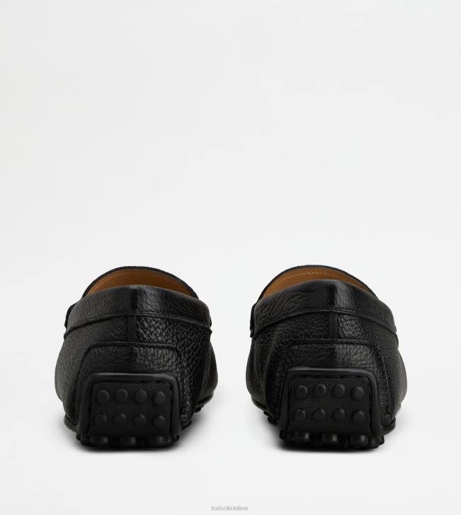 Tod\'s 8NXV695 čierna muži mestské gommino vodičské topánky v koži