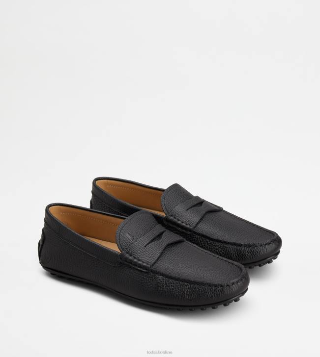 Tod\'s 8NXV695 čierna muži mestské gommino vodičské topánky v koži