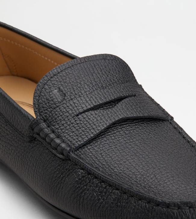 Tod\'s 8NXV695 čierna muži mestské gommino vodičské topánky v koži