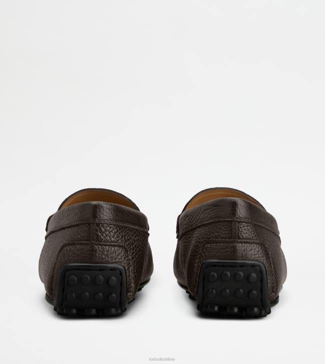 Tod\'s 8NXV696 hnedá muži mestské gommino vodičské topánky v koži