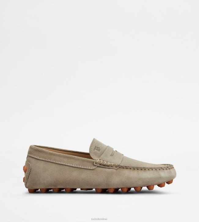 Tod's 8NXV710 béžová/oranžová muži gommino bublina v semišu