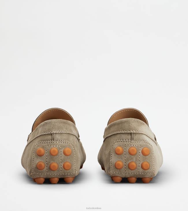 Tod\'s 8NXV710 béžová/oranžová muži gommino bublina v semišu