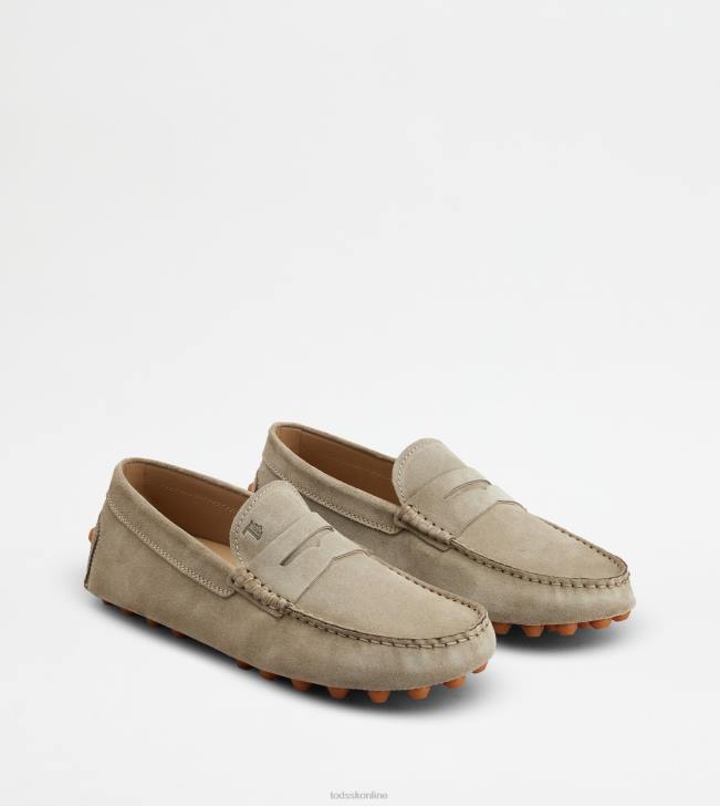 Tod\'s 8NXV710 béžová/oranžová muži gommino bublina v semišu