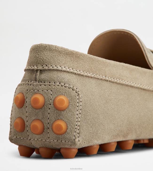 Tod\'s 8NXV710 béžová/oranžová muži gommino bublina v semišu