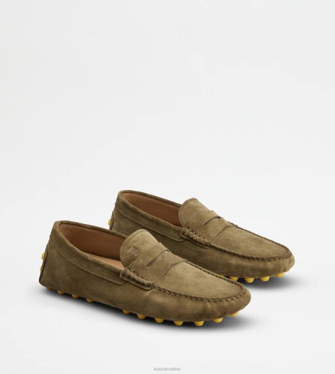 Tod\'s 8NXV711 zelená/žltá muži gommino bublina v semišu