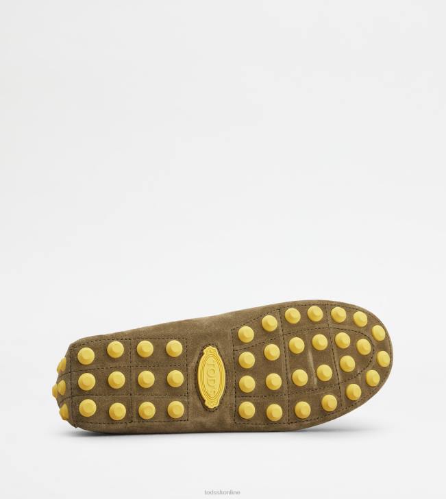 Tod\'s 8NXV711 zelená/žltá muži gommino bublina v semišu