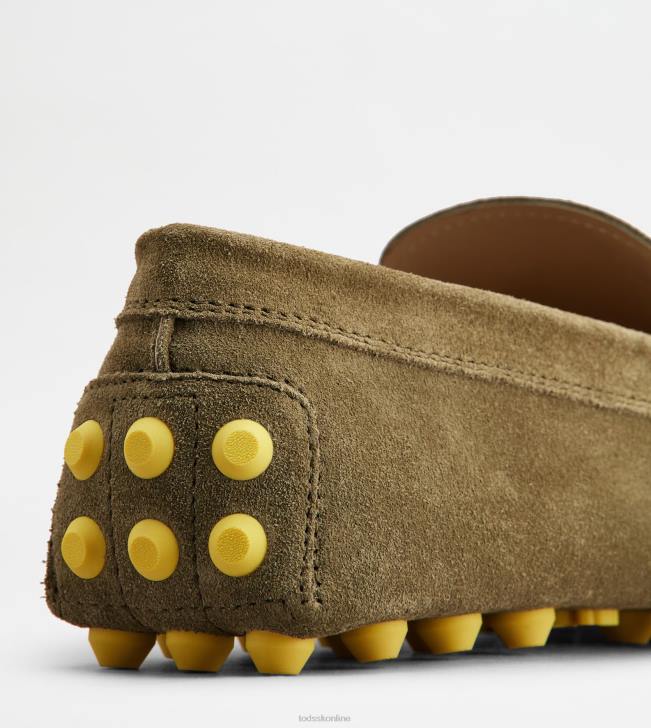 Tod\'s 8NXV711 zelená/žltá muži gommino bublina v semišu