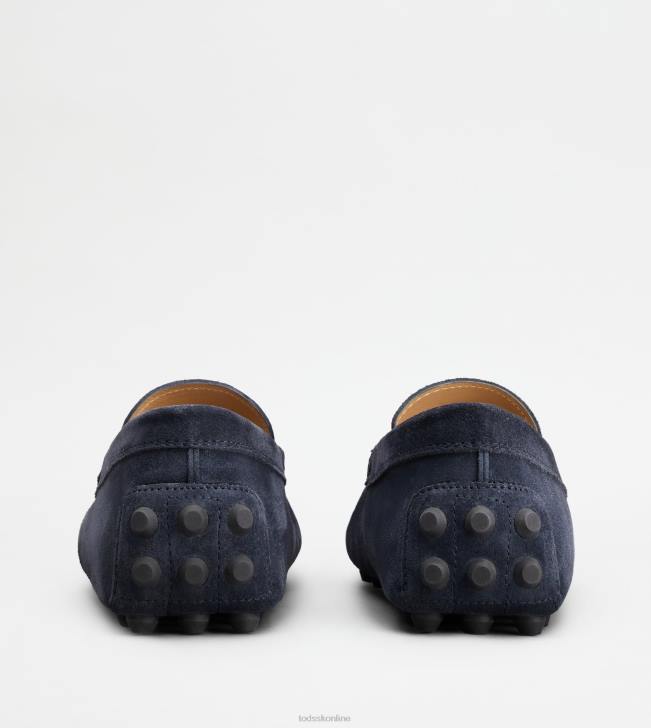 Tod\'s 8NXV715 modrá/sivá muži gommino bublina v semišu