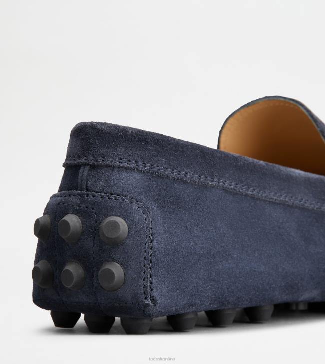 Tod\'s 8NXV715 modrá/sivá muži gommino bublina v semišu